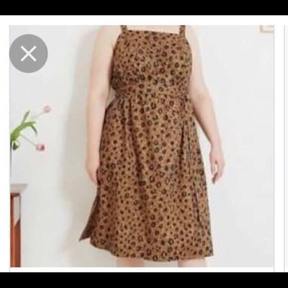 Ava & Viv leopard print sleeveless dress plus size NEW - Picture 1 of 7